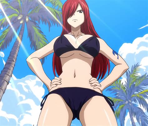 image erza scarlet bikini stitched fairy tail ova 4 animevice wiki fandom powered by