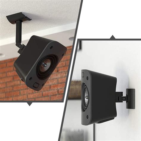 Yiwan 2 X Wall And Ceiling Mount For Logitech Z906 51 Surround Sound