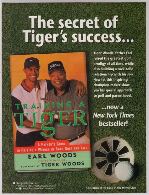 Tiger Woods Book 90s Print Ad Earl Woods Training A Tiger Golf