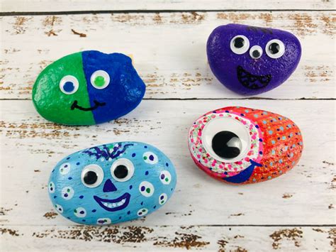 Easy Pet Rocks Craft Idea For Kids Made In A Pinch