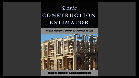 A few free templates to give you an overview are right here. Basic Construction Estimator Intro - YouTube