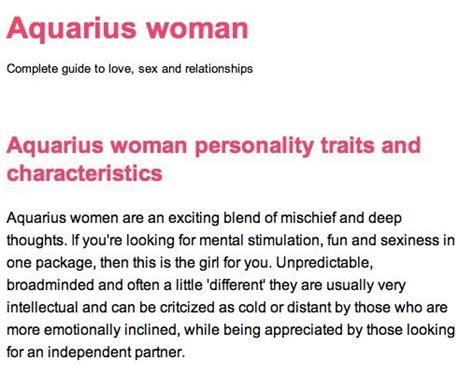 Aquarius Woman Personality Traits And Characteristics Mind Games