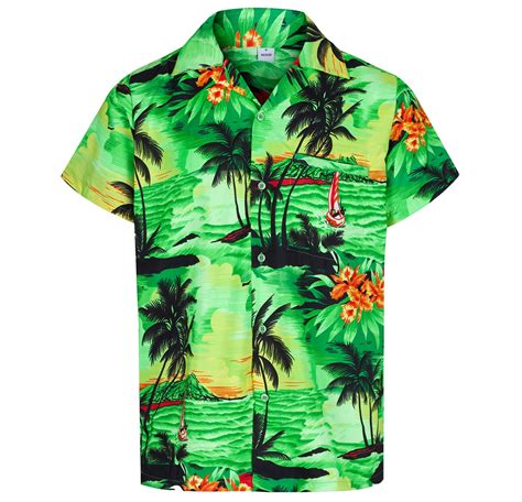 Para Hombres Camisa Hawaiana Aloha Fiesta Tem Tica Camisa Vacaciones