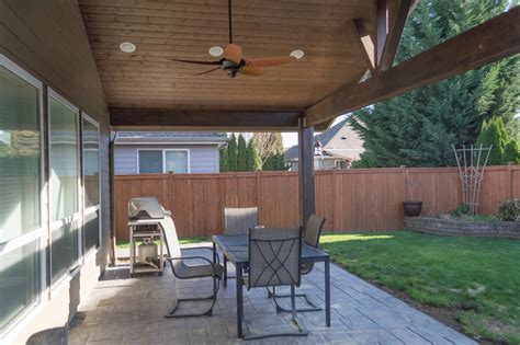 Albany Gable Patio Cover With Small Hipped Cover Traditional Patio