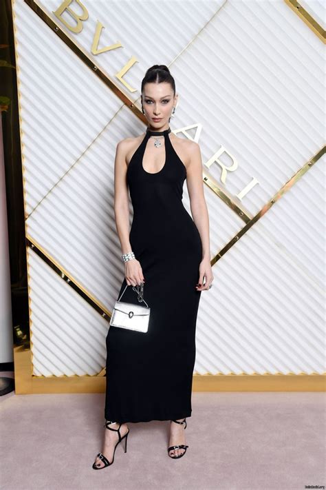 Or 4 payments of $5.25 with. BELLA HADID at Bvlgari Dinner Party at Milan Fashion Week ...