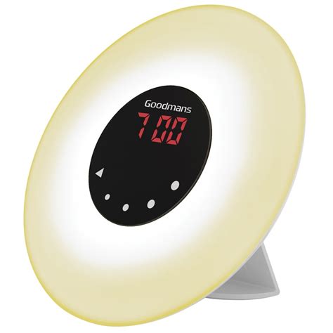 The heimvision sunrise alarm clock features 20 brightness levels so you can adjust your personal sunrise to your preferred light intensity. Goodmans Wake Up Light Sunrise Alarm Clock | Alarm Clocks