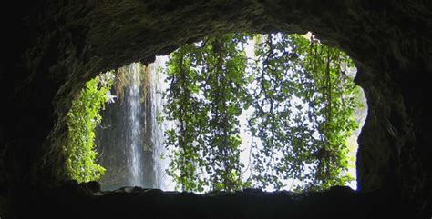 Waterfall View From Inside Cave By Okanakdeniznew Videohive