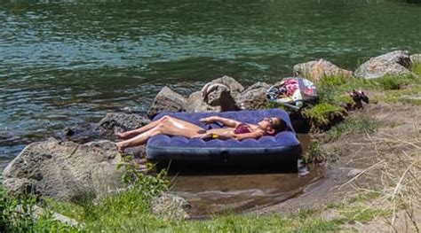 The ultimate lake & ocean float mat. From Lakes to Rivers in Bend Oregon!