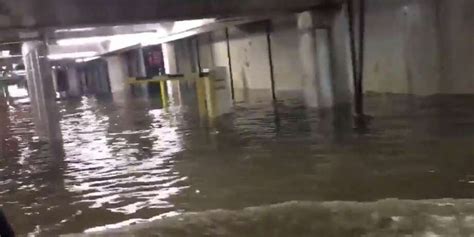 Rain Floods Into Houston Galleria Parking Garage Midland Reporter