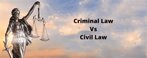 What Is The Difference Between Criminal Law And Civil Law One Education
