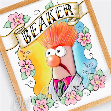Beaker The Muppets Muppet Fan Art Fine Art Illustration Etsy