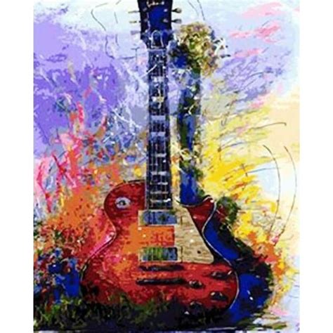 Musical Instruments Diy Paint By Numbers Kits Wm 567 Craft Painting