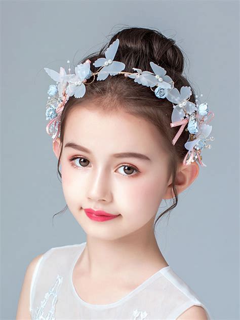 Flower Girl Headpieces Ivory Pearls Accessory Pearl Kids Hair