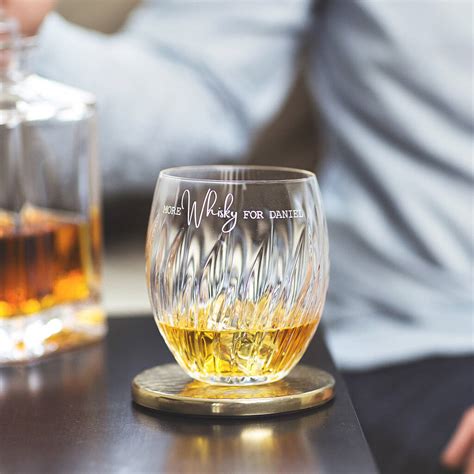 Personalised ‘more Whisky’ Crystal Tumbler By Becky Broome