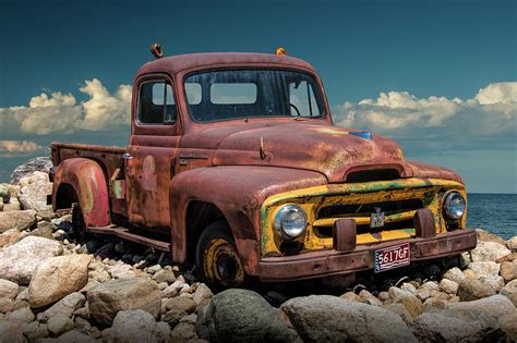 Old Rusted International Harvester Pickup Truck Photograph By Randall