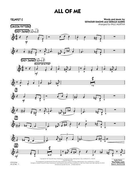 Easy Trumpet Sheet Music Popular Songs James I Ve Heard That Song