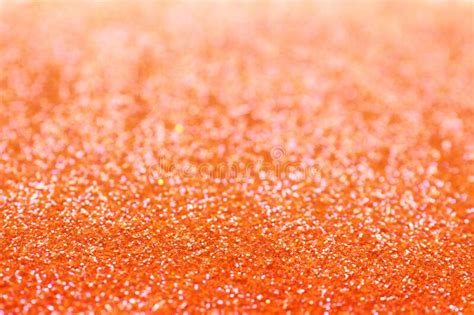 Shiny Orange Glitter As Background Bokeh Effect Stock Image Image Of