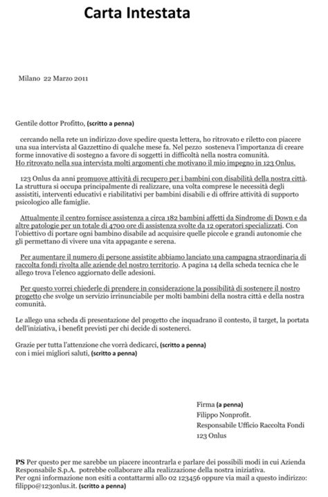Il corpo della lettera formale è il contenuto della comunicazione. Lettera Presentazione Progetto Esempio