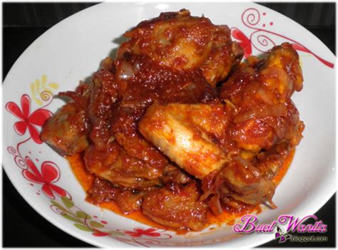 Buku resep masakan pilihan kelurga: Resepi Ayam Masak Merah Sambal Simple Sedap - Buat Wanita