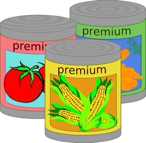 Set Of Canned Food Stock Illustration Download Image Now Clip Art