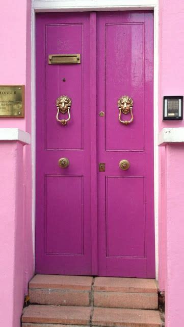 Fuschia Door Exterior Doors Pink Door Cool Doors