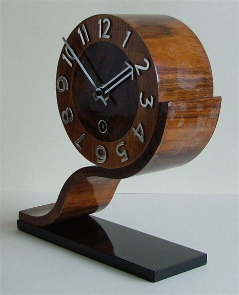 Clocks Decor Unusual English Deco Modernist Clock By Norland This