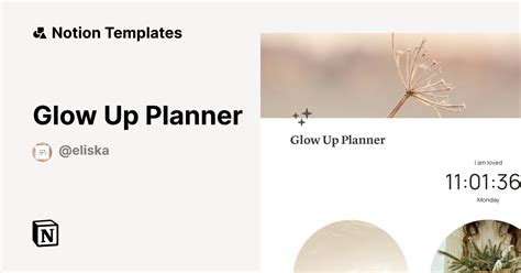 Glow Up Planner Notion Template