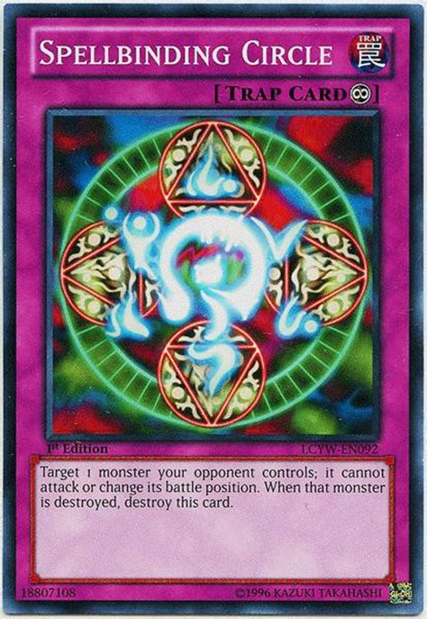 Yugioh Legendary Collection 3 Single Card Common Spellbinding Circle