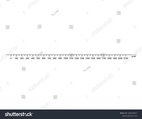 Timeline Anno Domini Ad Interval 100 Stock Vector Royalty Free