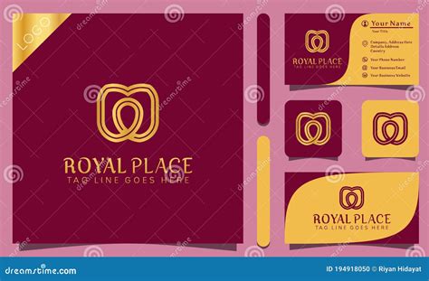 Minimalist Elegant Royal Place Logos Design Vector Illustration With