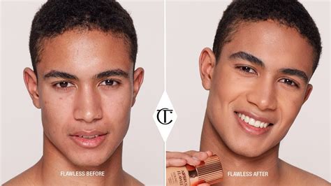 How to apply eyeliner guys. Natural Makeup for Men - How to Apply Foundation Flawlessly | Charlotte Tilbury