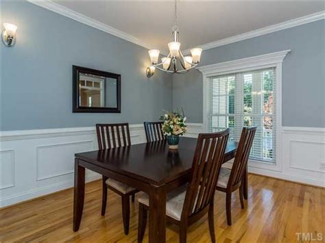 Appropriate molding for chair rails may not always be sold as such. Traditional Dining Room with Crown molding & Chair rail in ...
