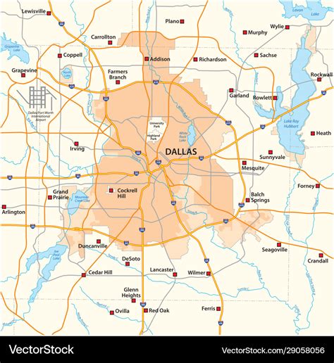 Dallas Texas And Surrounding Cities Map Get Latest Map Update