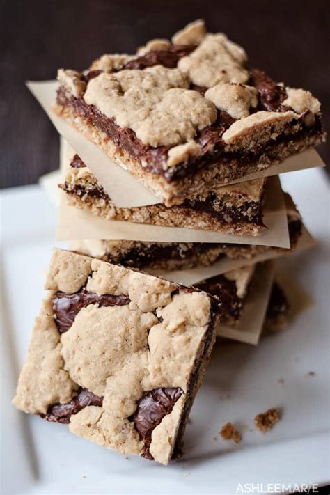 These salty chocolate chip oat bars are pretty hearty. Chocolate Oatmeal Bars | Ashlee Marie - real fun with real ...