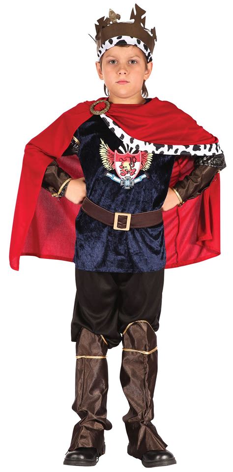 Fantasy King Childrens Fancy Dress Costume Boys Handsome Prince