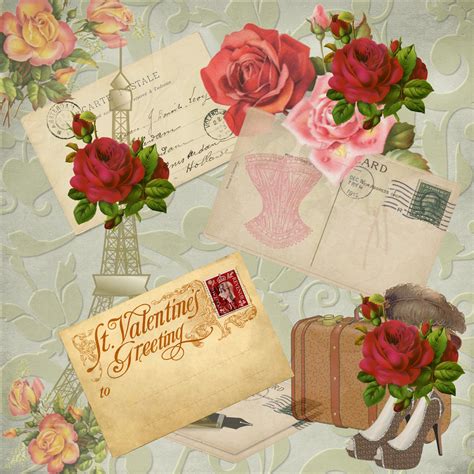 Valentines Day Postcard Vintage Free Stock Photo Public Domain Pictures