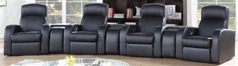 Coaster® Cyrus 7 Piece Black Home Theater Seating Set Wahls