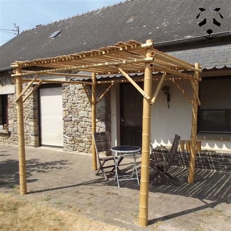 Kit Pergola En Bambou 240 Cm X 240 Cm Pandam