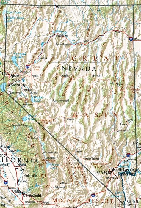 Nevada Maps Perry Castañeda Map Collection Ut Library Online