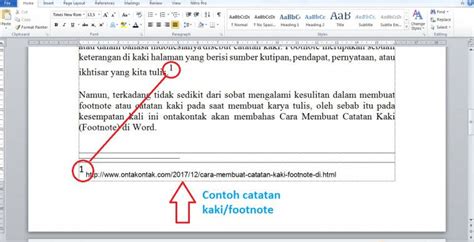 12+ Contoh Penulisan Footnote Atau Catatan Kaki Yang Benar