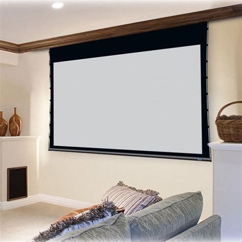 4k Tab Tensioned Motorized Projection Screen For Home Cinema Buy Tab