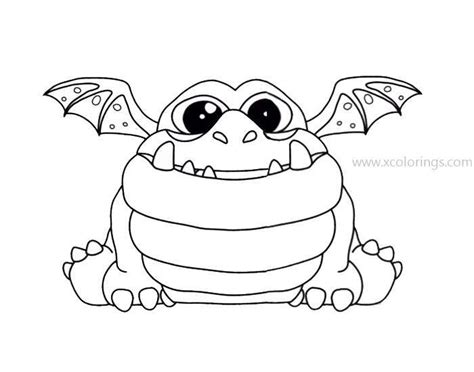 Burple From Dragons Rescue Riders Coloring Pages Colouring Pages