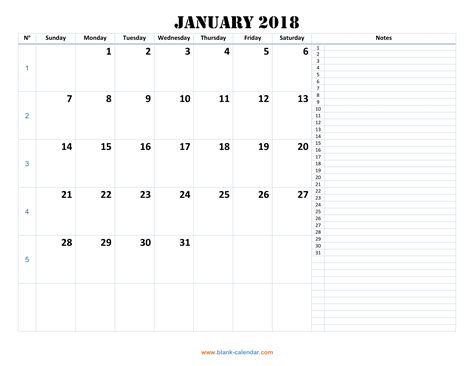 Monthly Calendar 2018 Free Download Editable And Printable