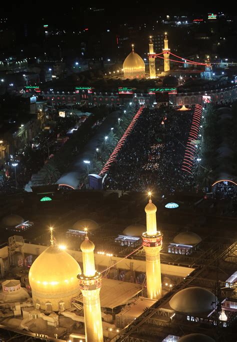 Aerial View Of Imam Hussein Shrine And Imam Abbas Shrine Middle East