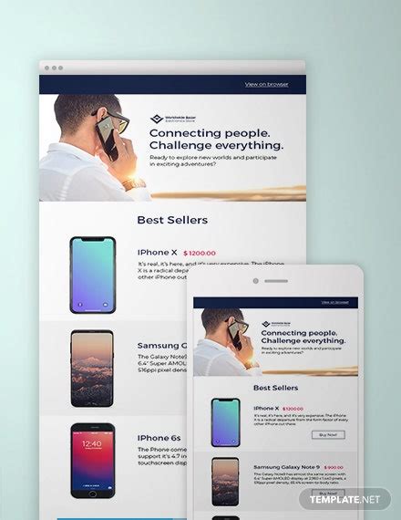 Best Mobile Newsletter Template 20 Free Sample Example Download