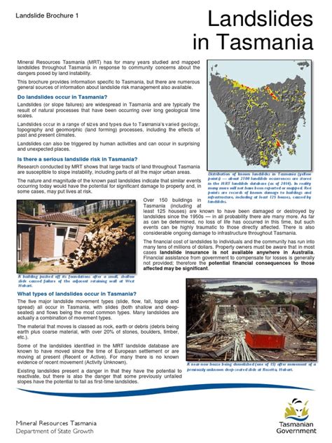 Landslide Brochure 1 Landslide Risk