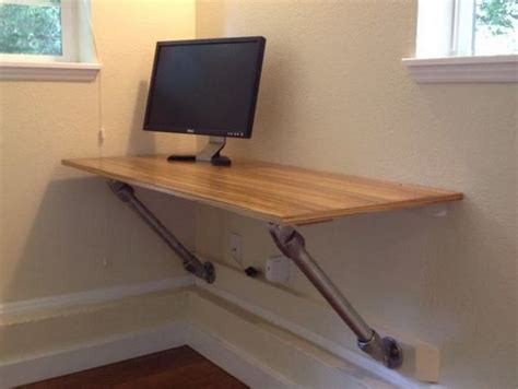 49 Diy Wall Mounted Desks Ideas Built With Pipe Simplified Building