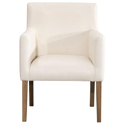 The perfect partner to a dining room table or a stylish, contemporary occasional chair, our lowe arm chair invites with its generous, comfortable seat and warm ivory upholstery in soft, bicast leather. Homepop Cream Faux Leather Lexington Dining Chair K7091-YQ ...