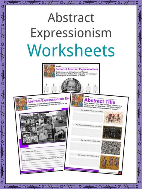Abstract Expressionism Facts Worksheets And Origins For Kids