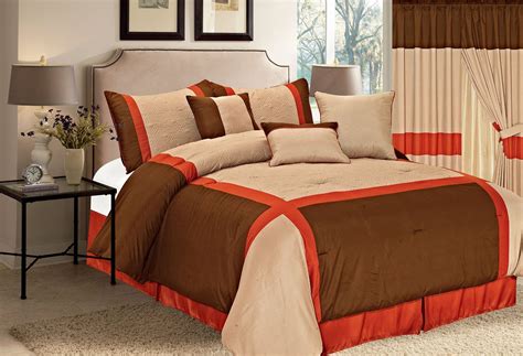 A nice orange comforter set will instantly brighten up any bedroom! Bright to Burnt Orange and Brown Comforter & Bedding Sets